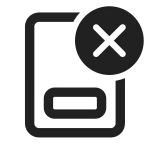Document Footer Remove SVG Icon